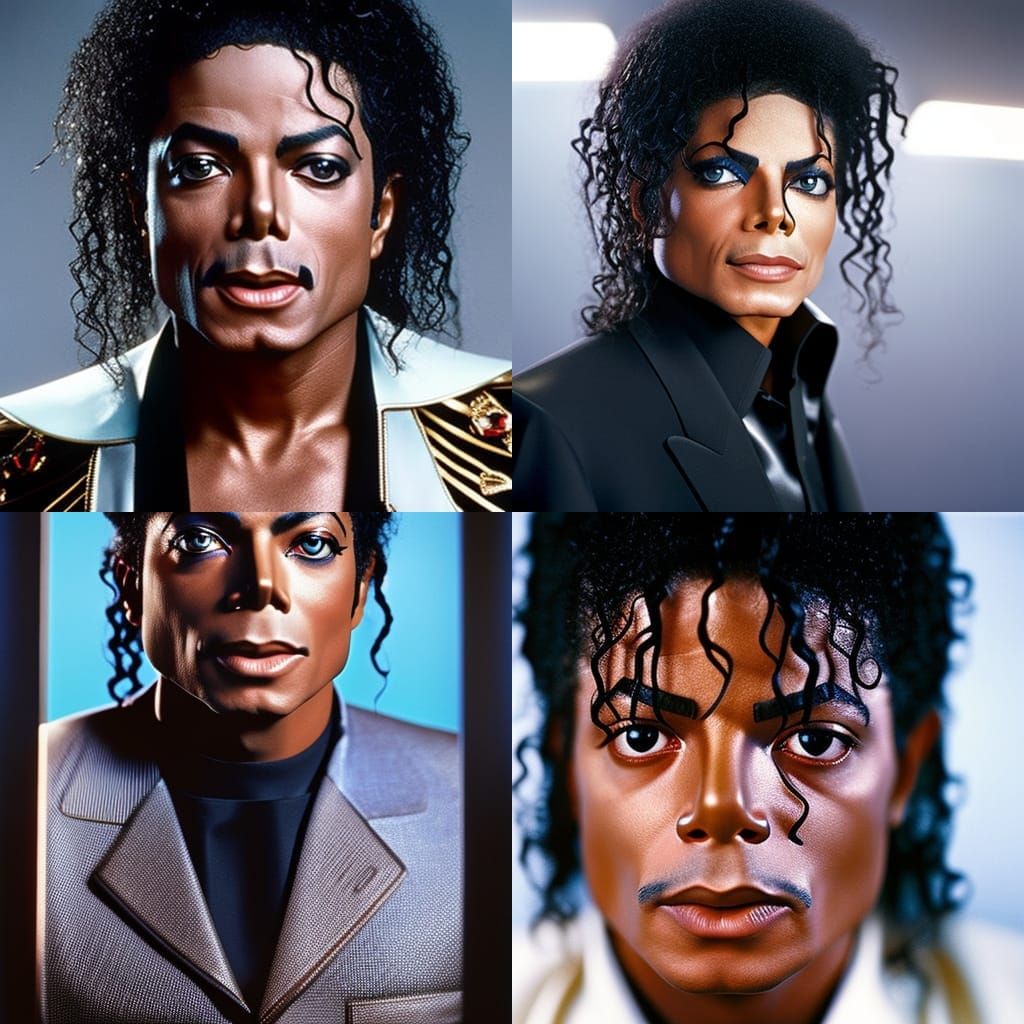 Michael Jackson Cyberpunk Portrait