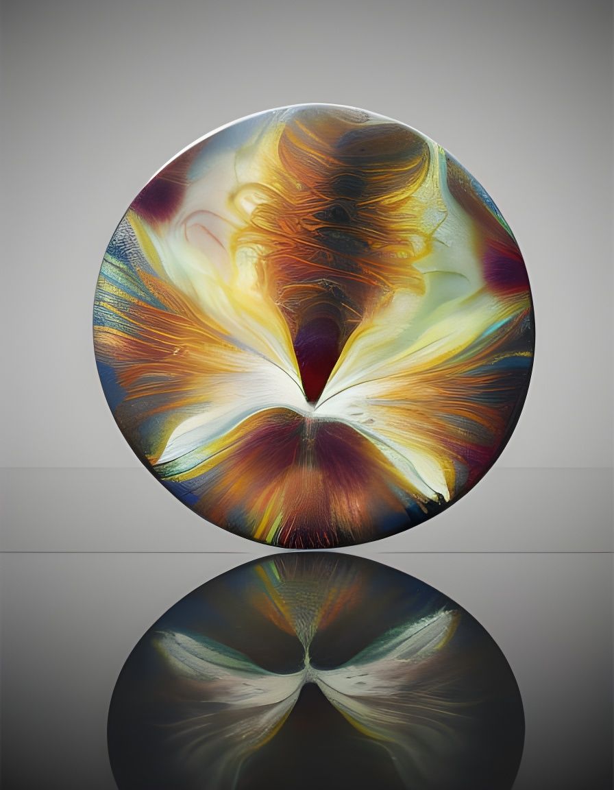 Floral Crystal Kaleidoscope in Dynamic Lighting