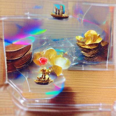 Overflowing Treasure Chest of Gold and Jewels