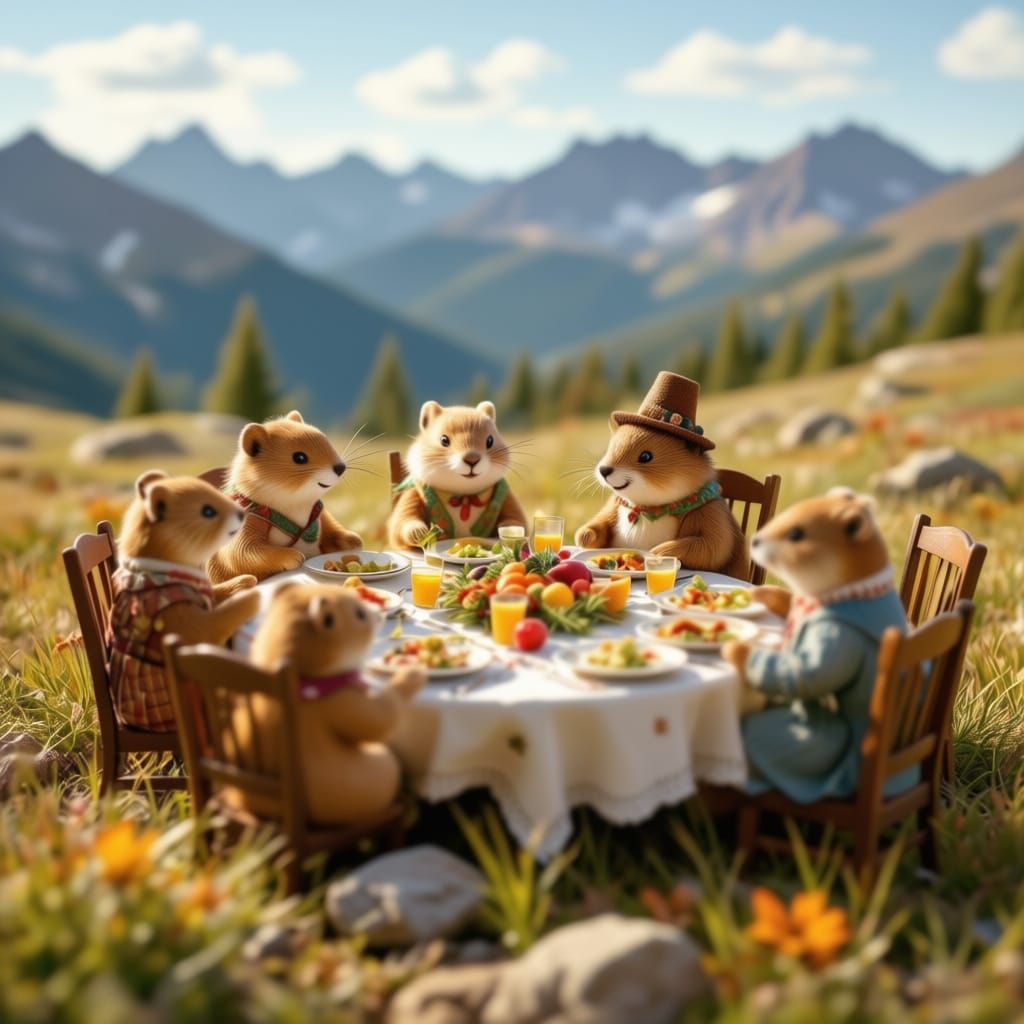 Pika Family Thanksgiving Celebration on Colorado Mountain