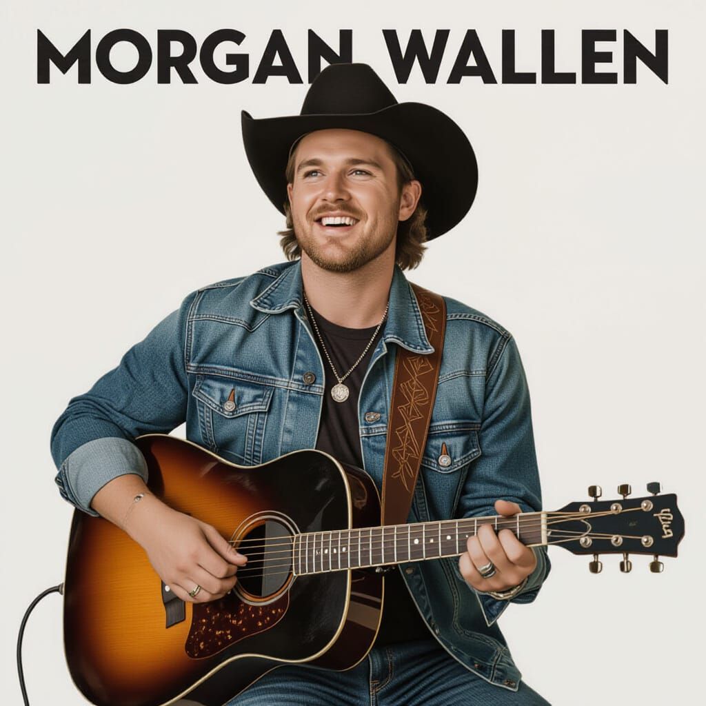 Morgan Wallen Country Music Poster Art