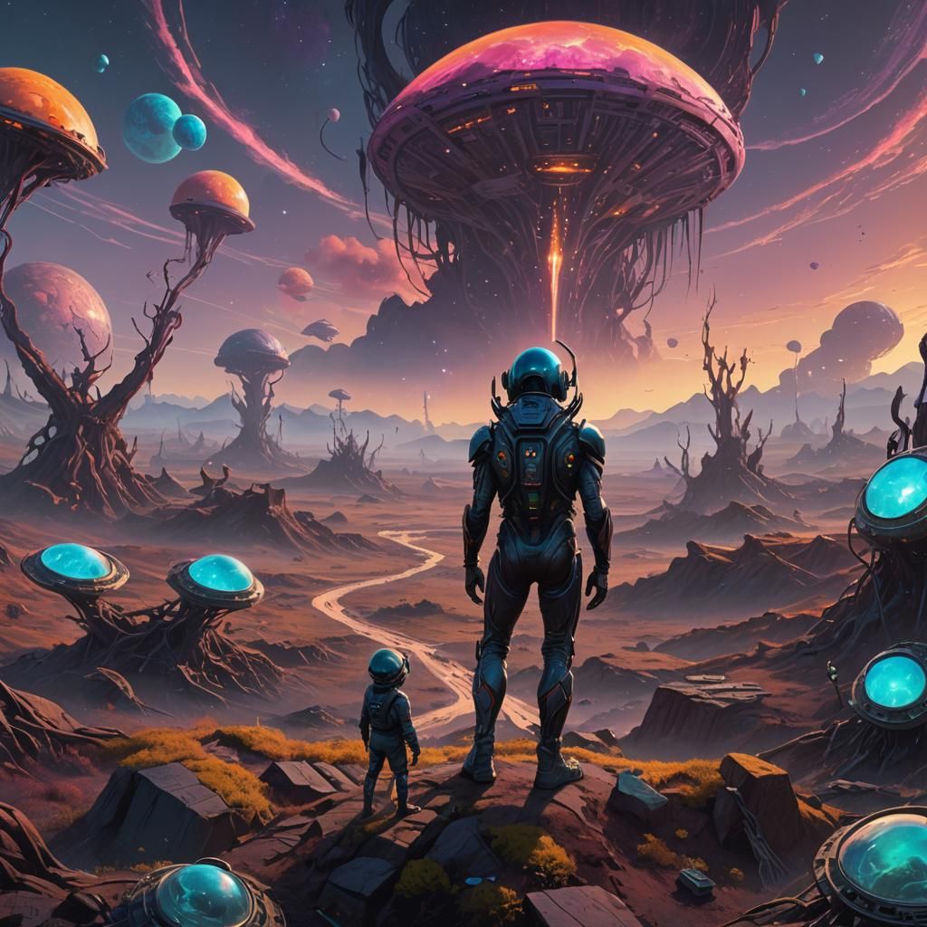 Mystical Alien Civilizations: Fantasy Concept Art