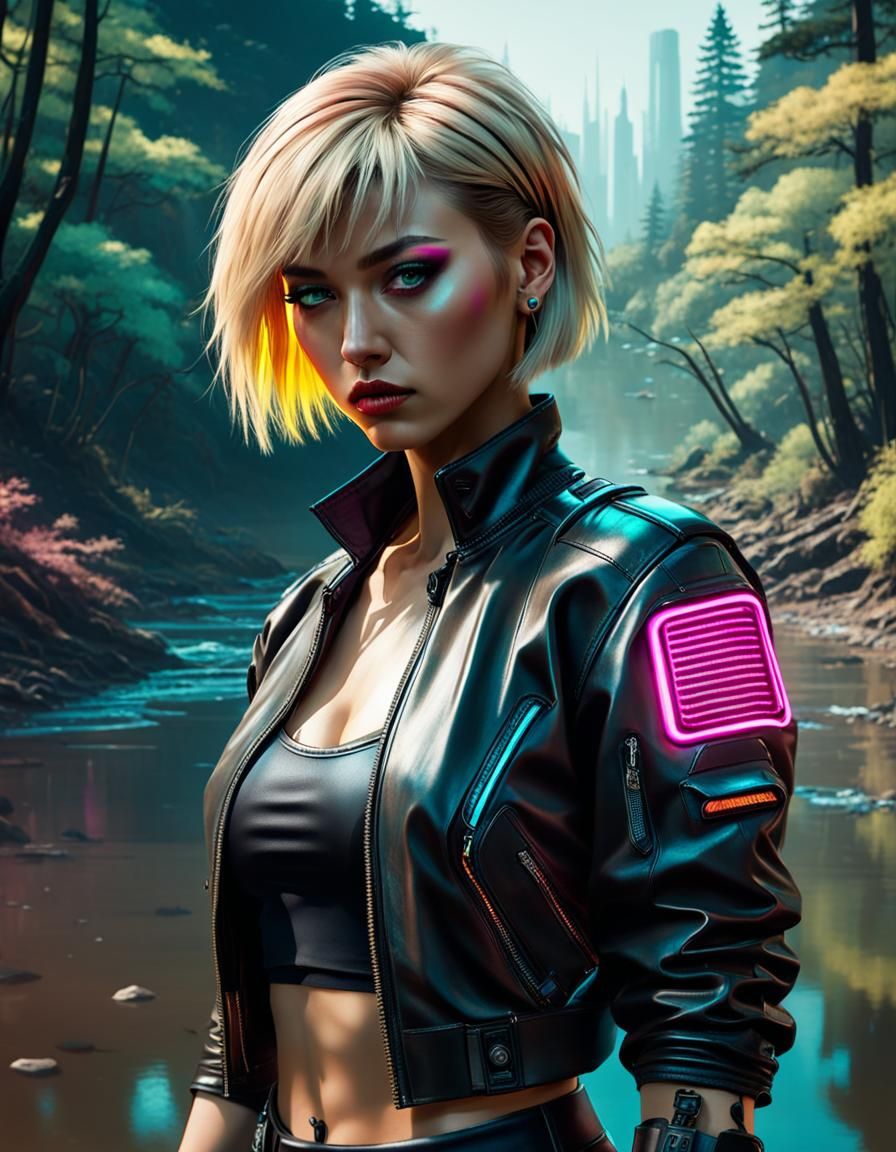 00scooter / Chiaki-Francine Saitokawa (my Cyberpunk RED char...