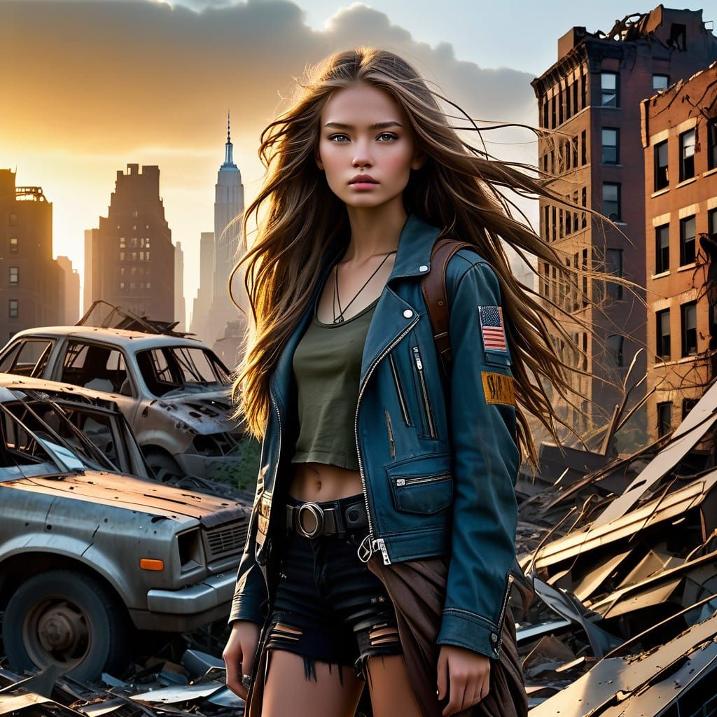 Hope Amidst the Ruins of a Cyberpunk New York City