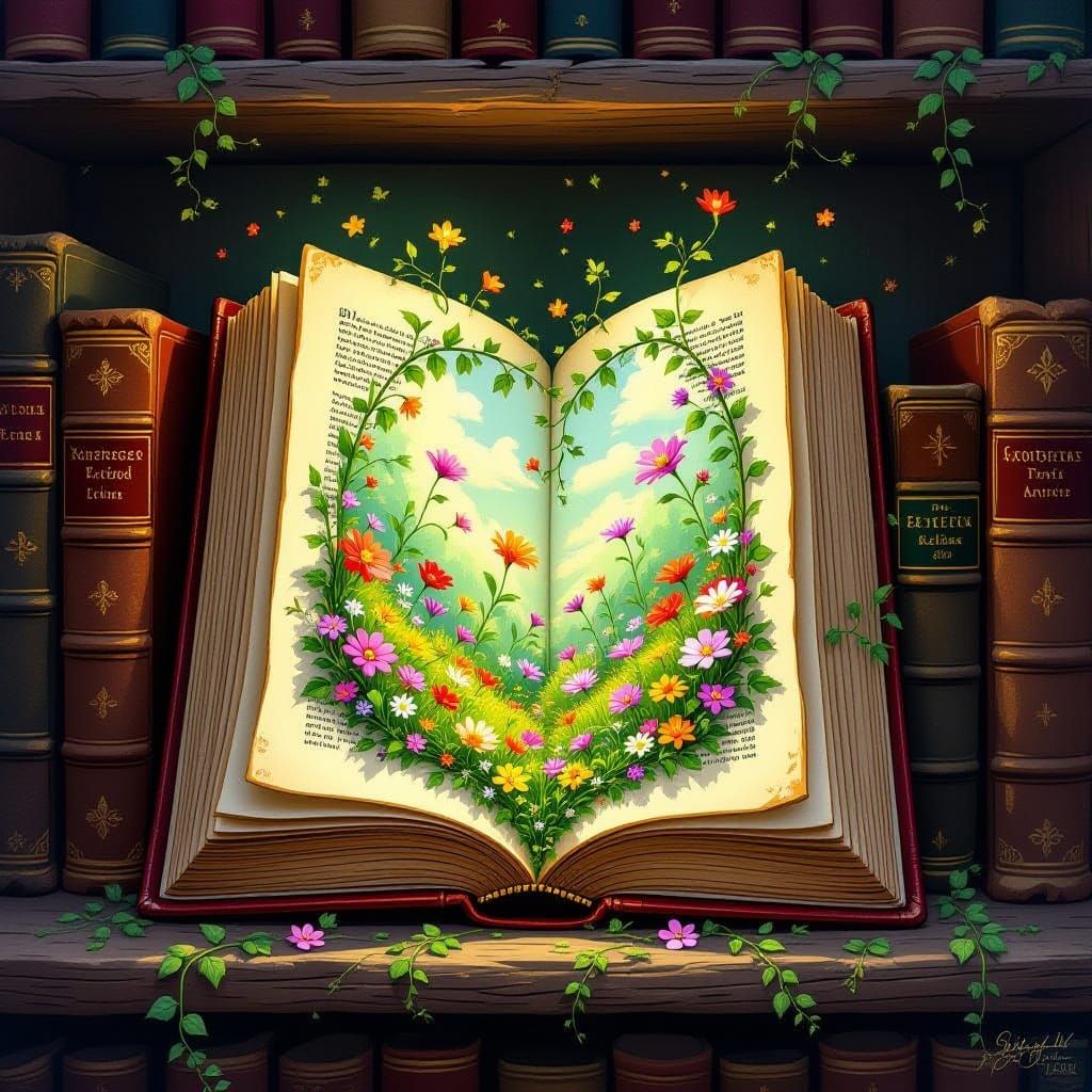 Enchanting Garden Blooms From an Old Book