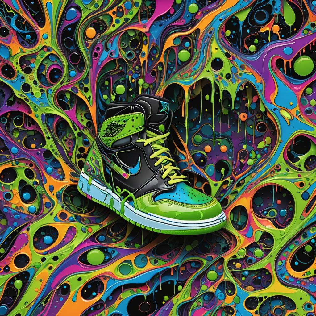 Air Jordan 1 Surrounded by Fractal Slime