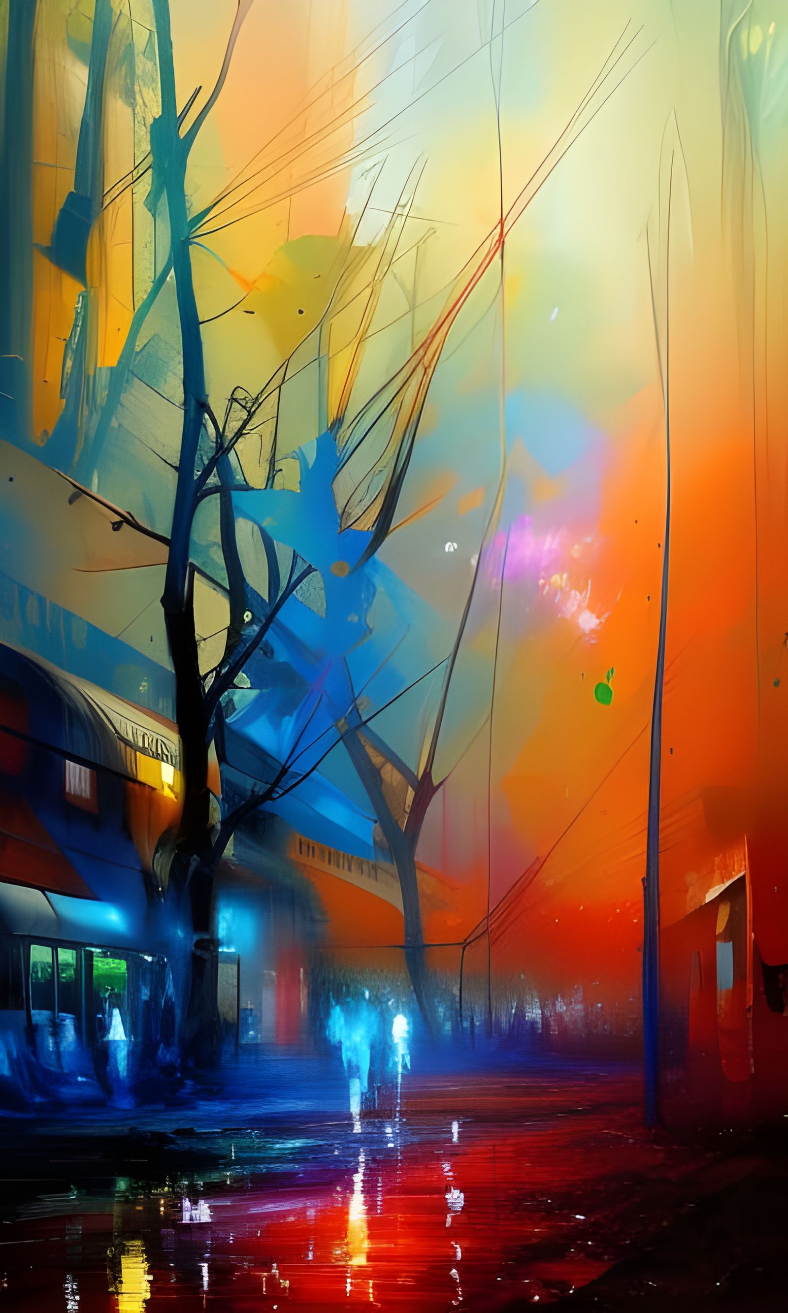 Wild West Scene in Impasto Style Speedpainting