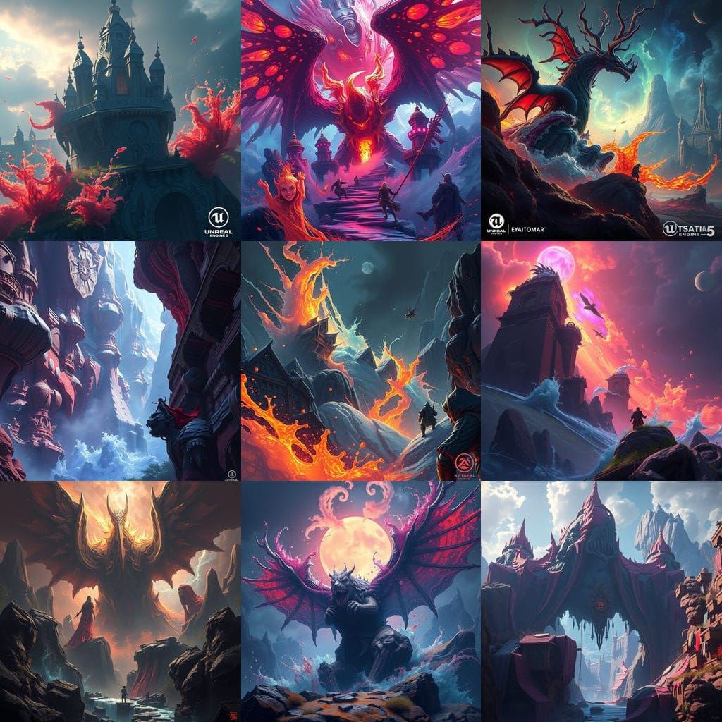 Fantasy Landscape Concept Art in Deep Color