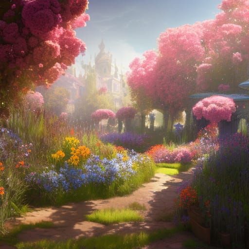Secret Flower Garden Concept Art