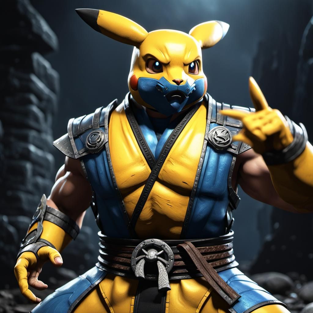 Mortal Kombat Subzero Pikachu: Hyper-Detailed Unreal Engine ...
