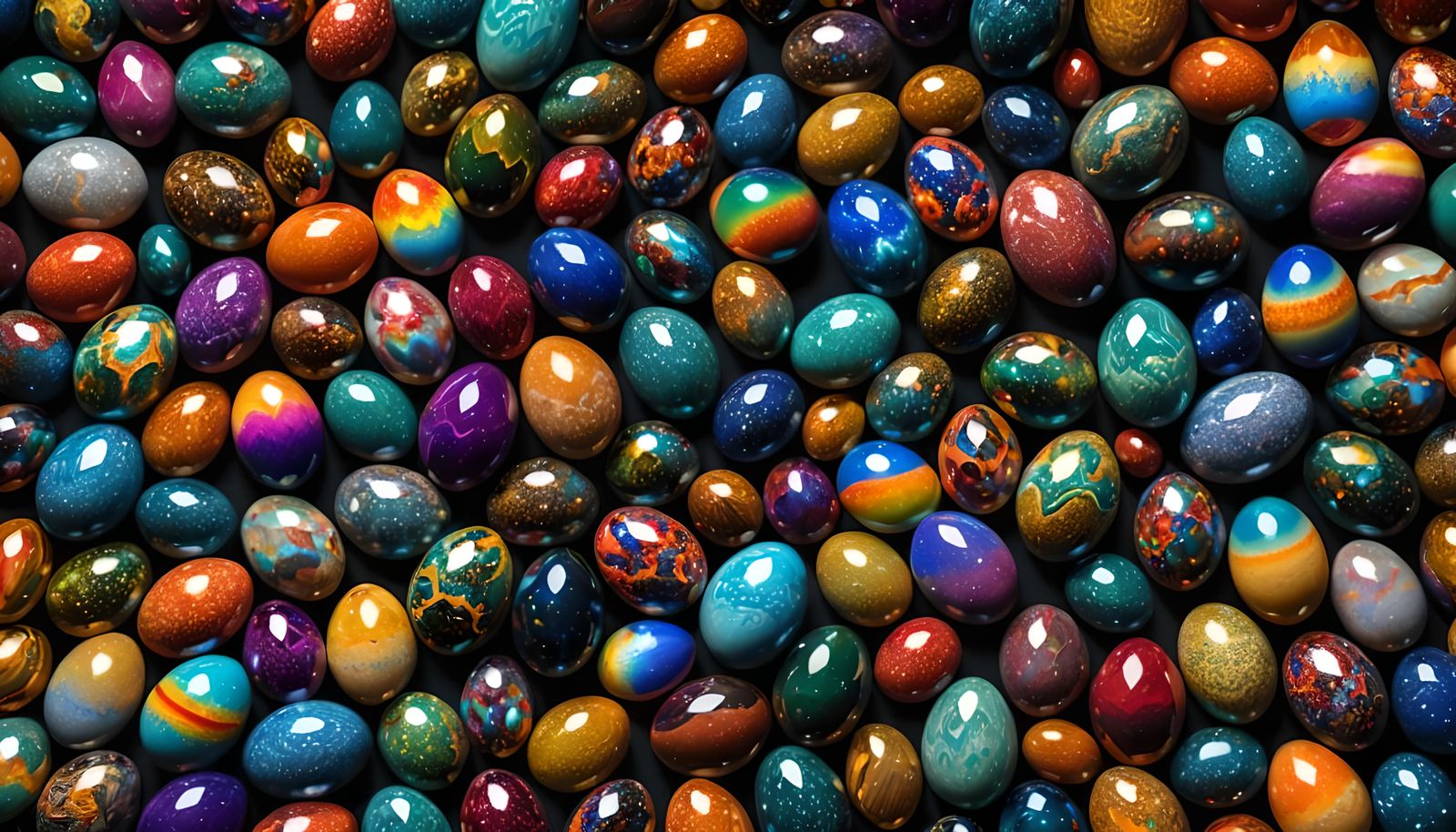 Hyperrealistic Crystal Eggs of the Universe