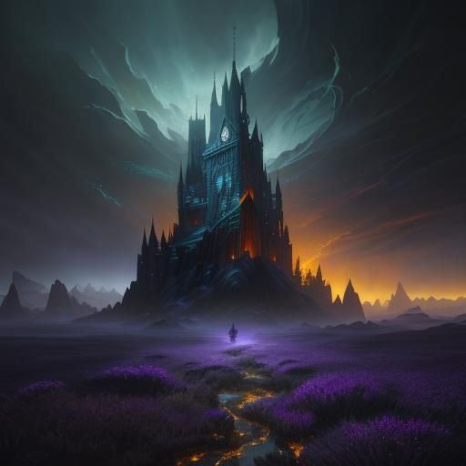 Dark Fantasy Landscapes with Dynamic Lighting
