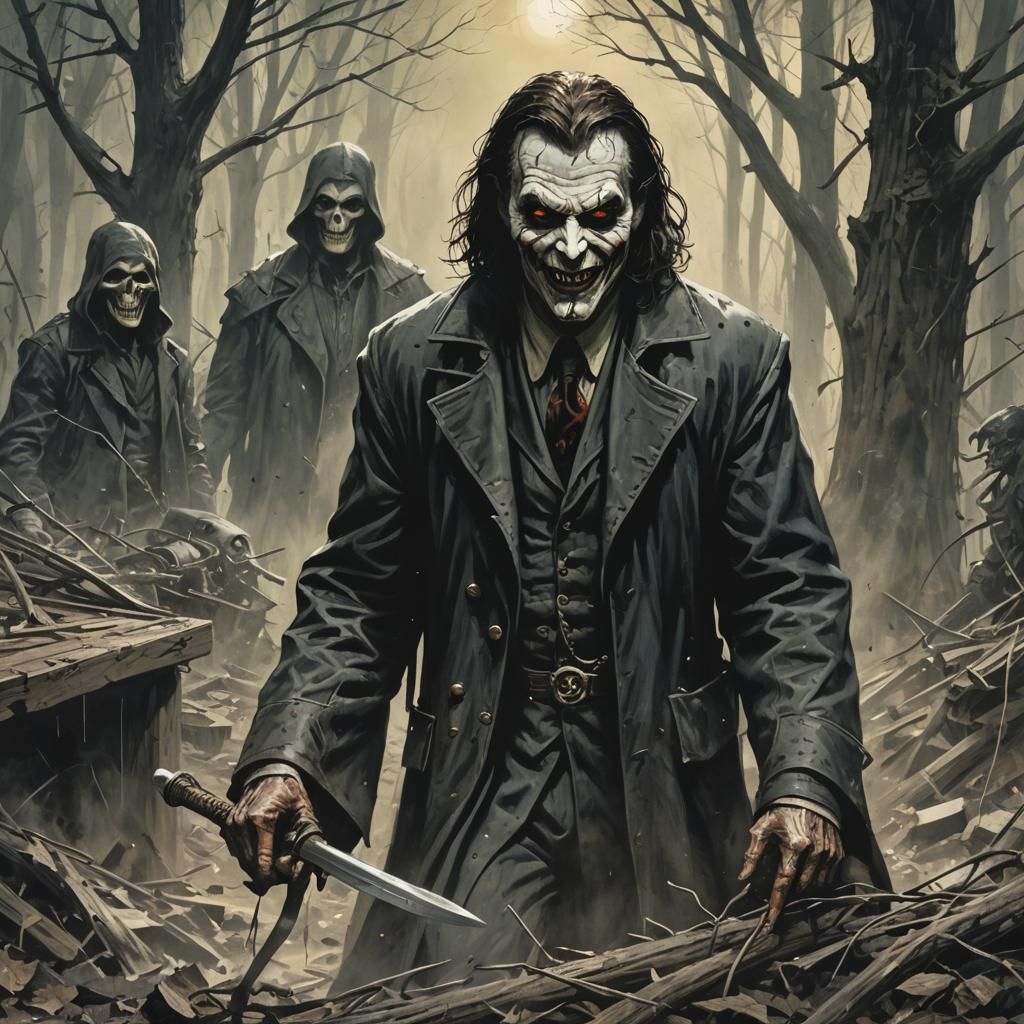 Sinister Scene in Greg Rutkowski Style