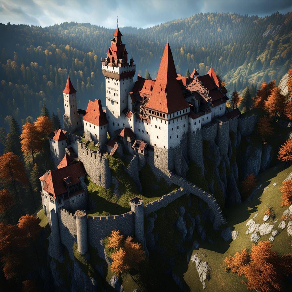 Ruined Castle Dracula: Epic 3D Game Cinematic