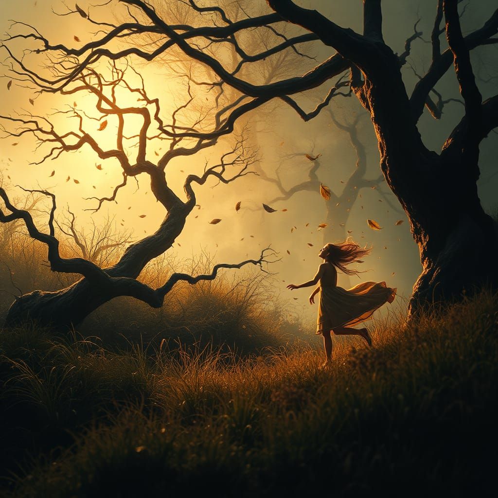 Tempestuous Landscape in Film Noir Style