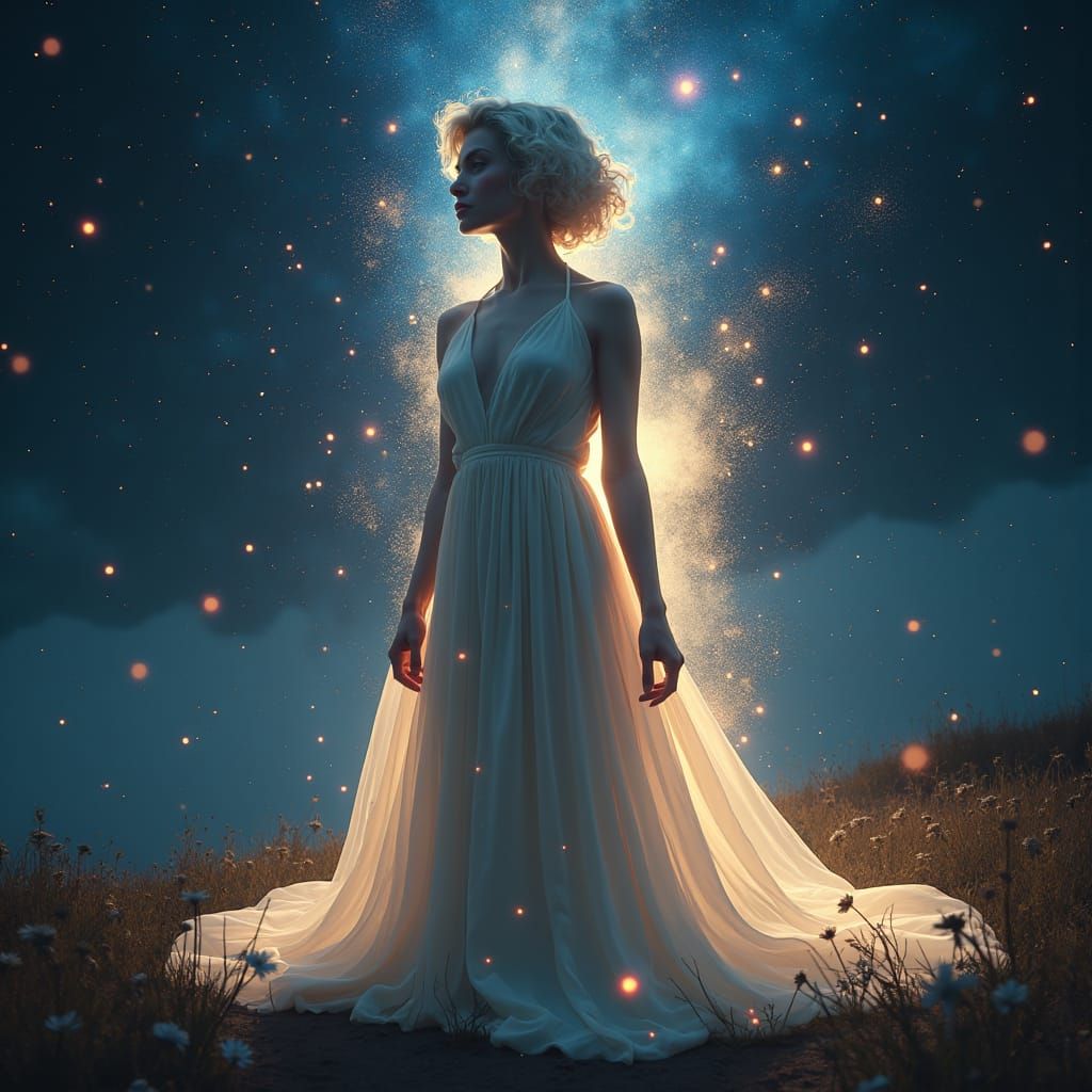 Giant Woman in the Universe: Digital Matte Painting