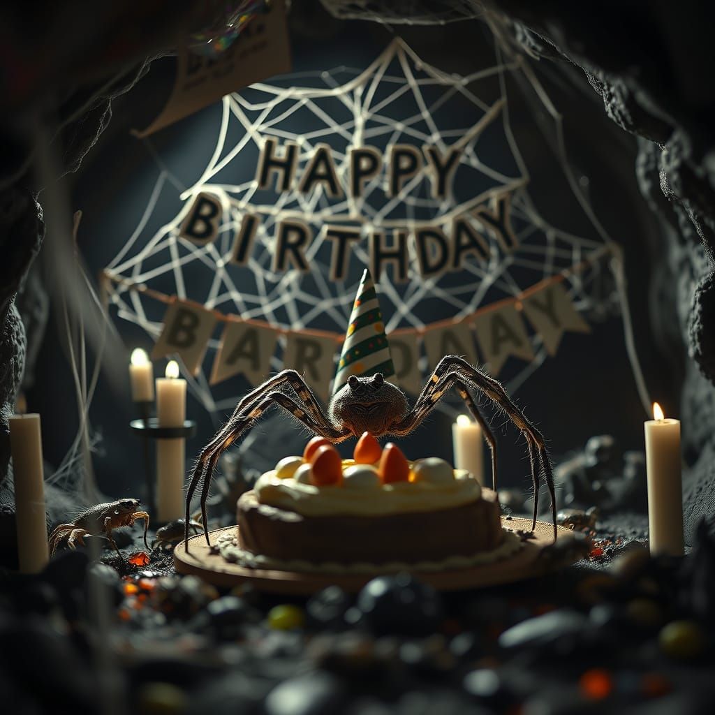 Spider's Spooky Crypt Birthday Party with Creepy Crawly Gues...