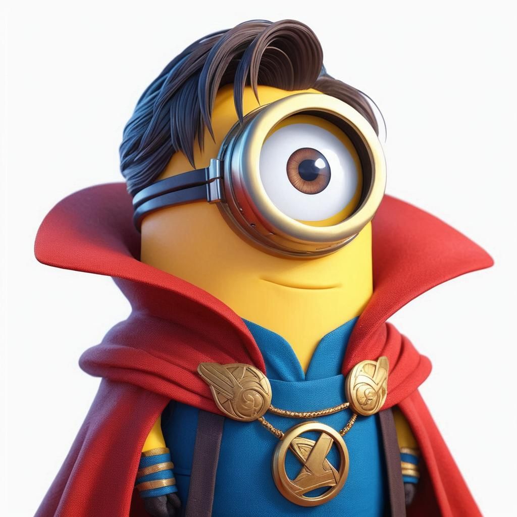 Minion as Doctor Strange in 3D Anime Style