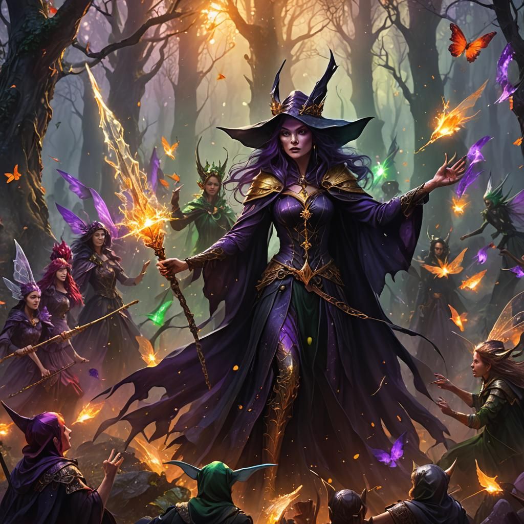 Dark Witch in Fairy Kingdom Concept Art