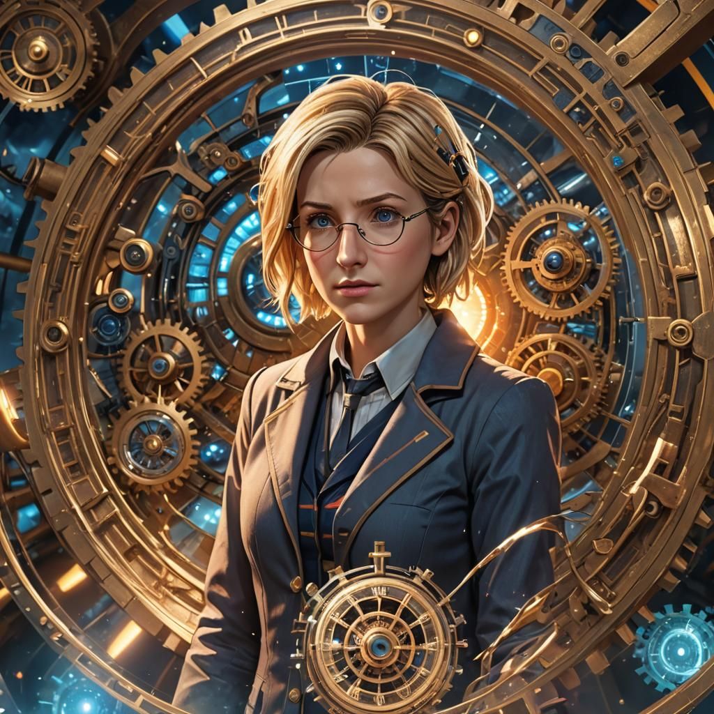 Doctor Who in Hyper-Realistic 3D Anime Art