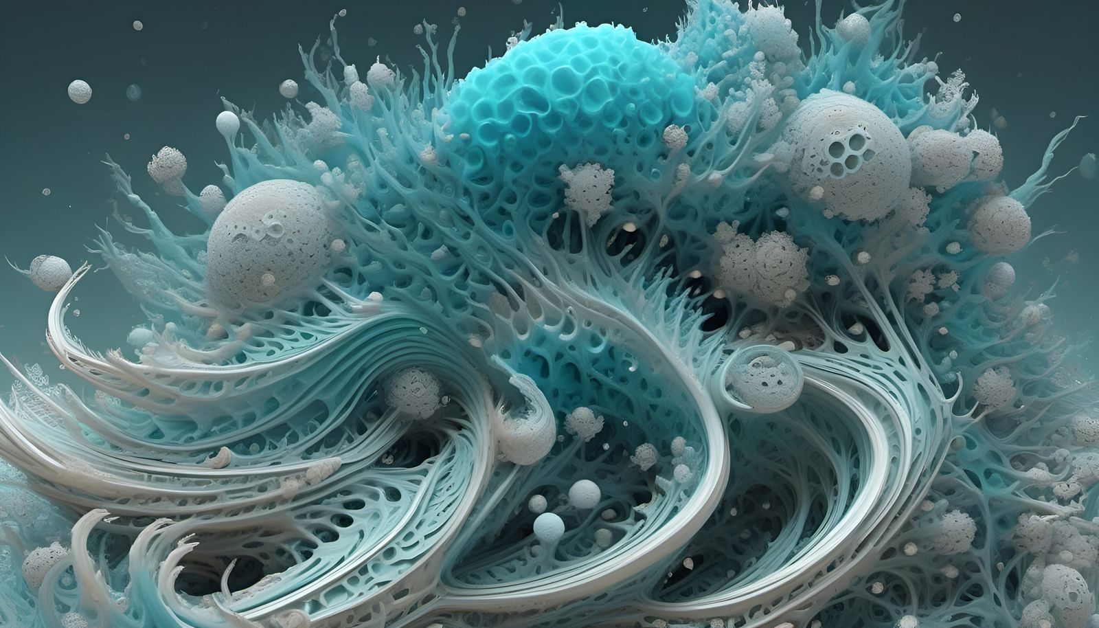 Hyperdetailed Fractal in Cyberpunk Style