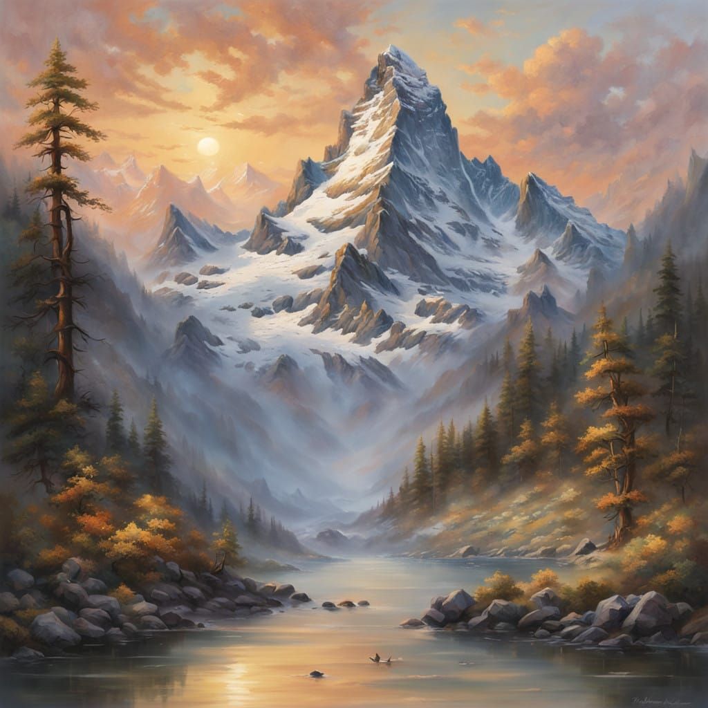 Misty Sunrise on the Majestic Matterhorn