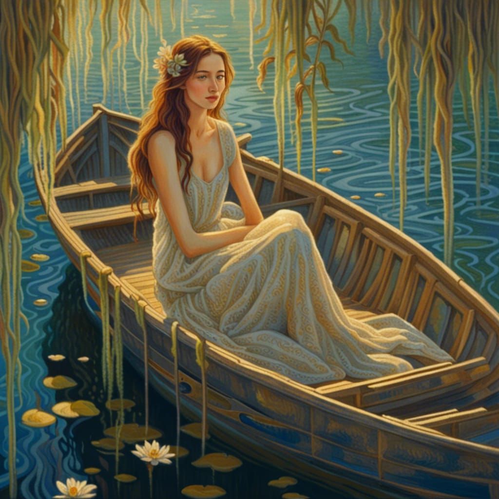 Girl in a boat