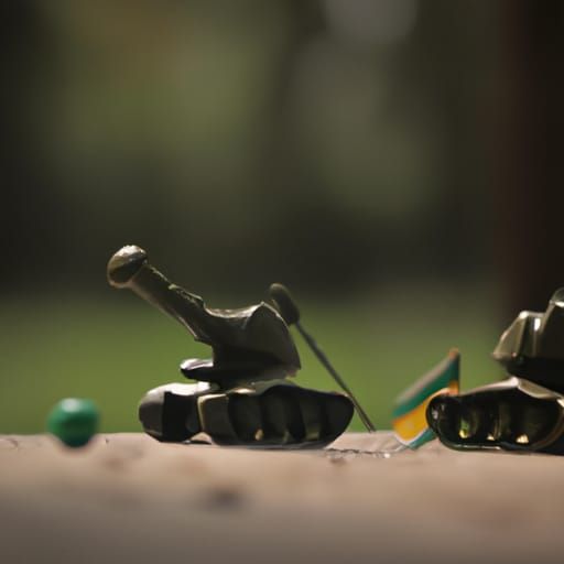 Dramatic War Photography with Bokeh Effect