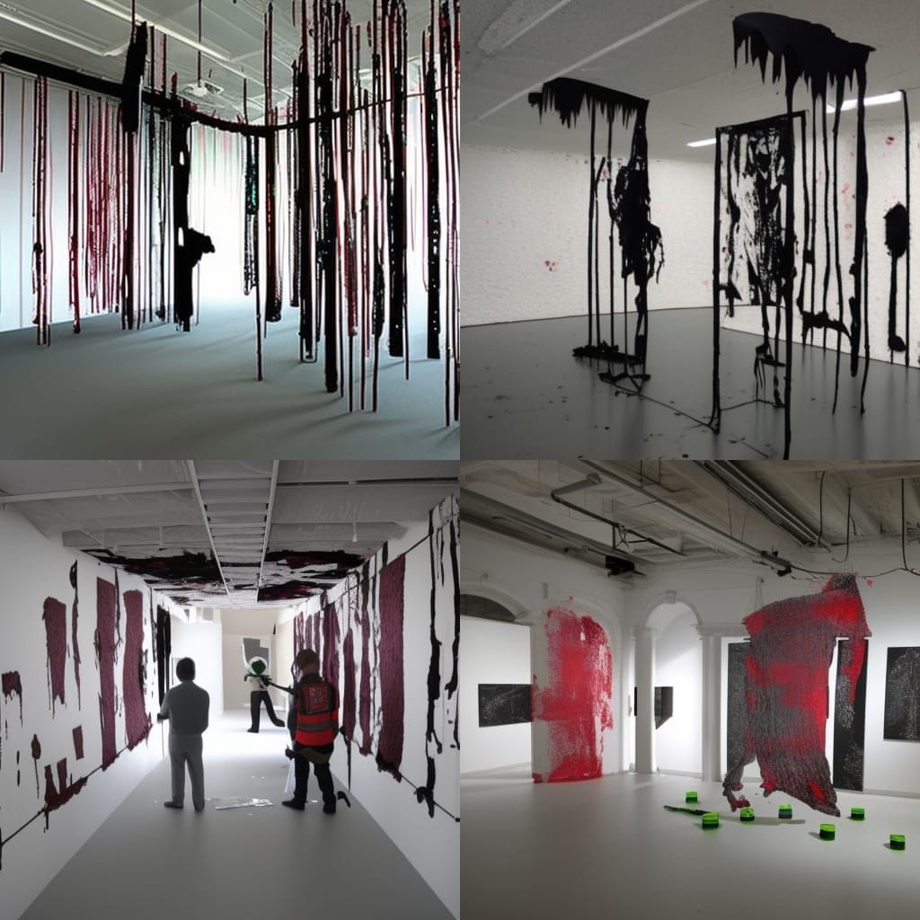 Intriguing Installation Art Crime Scene