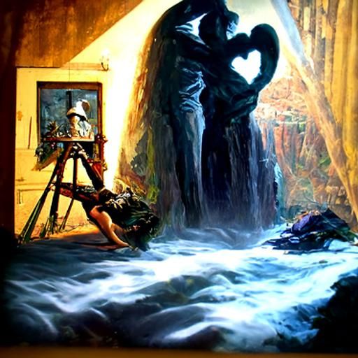 The Illusion of Love: Oil Painting