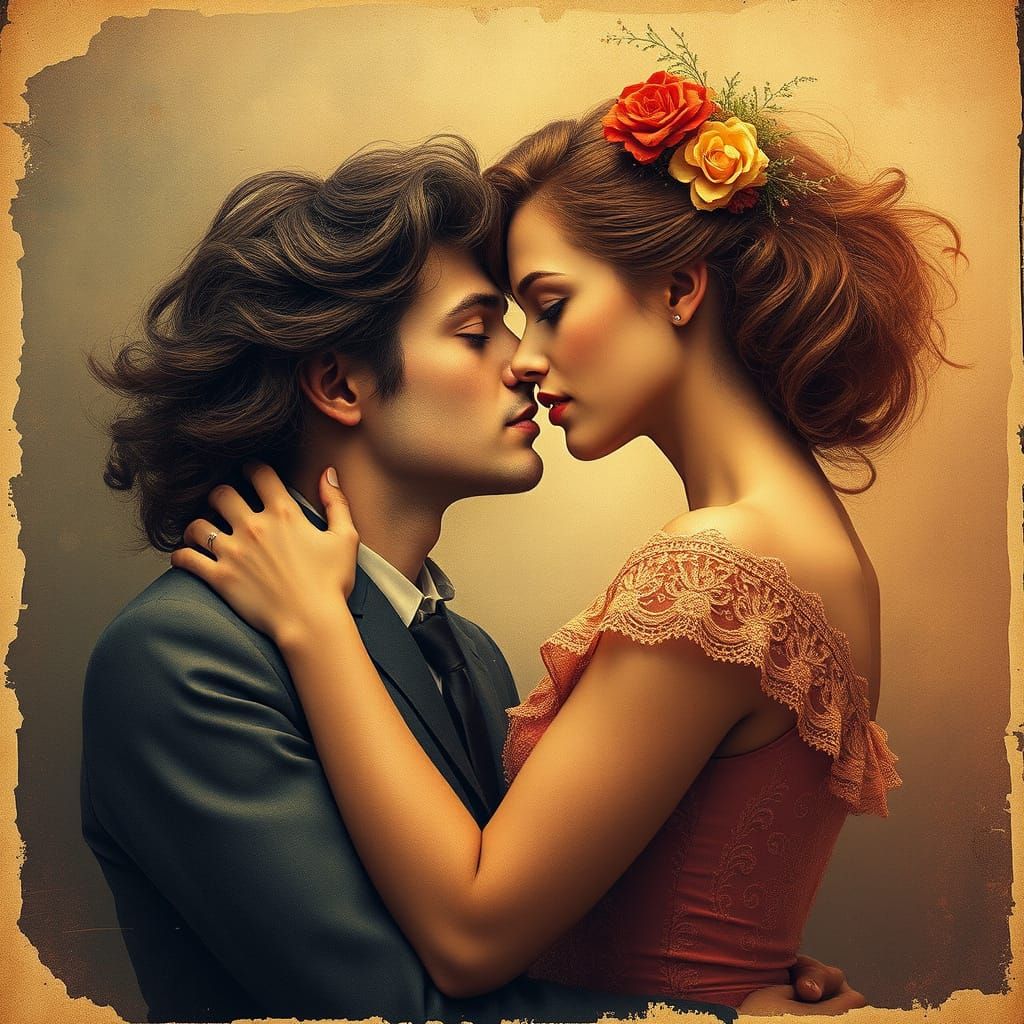 A Vintage Fantasy Portrait of a Stunning Woman