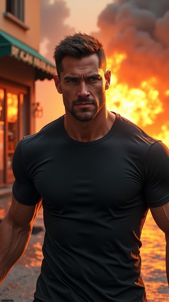 Heroic Rescue: Man Pulls Baker From Burning Store