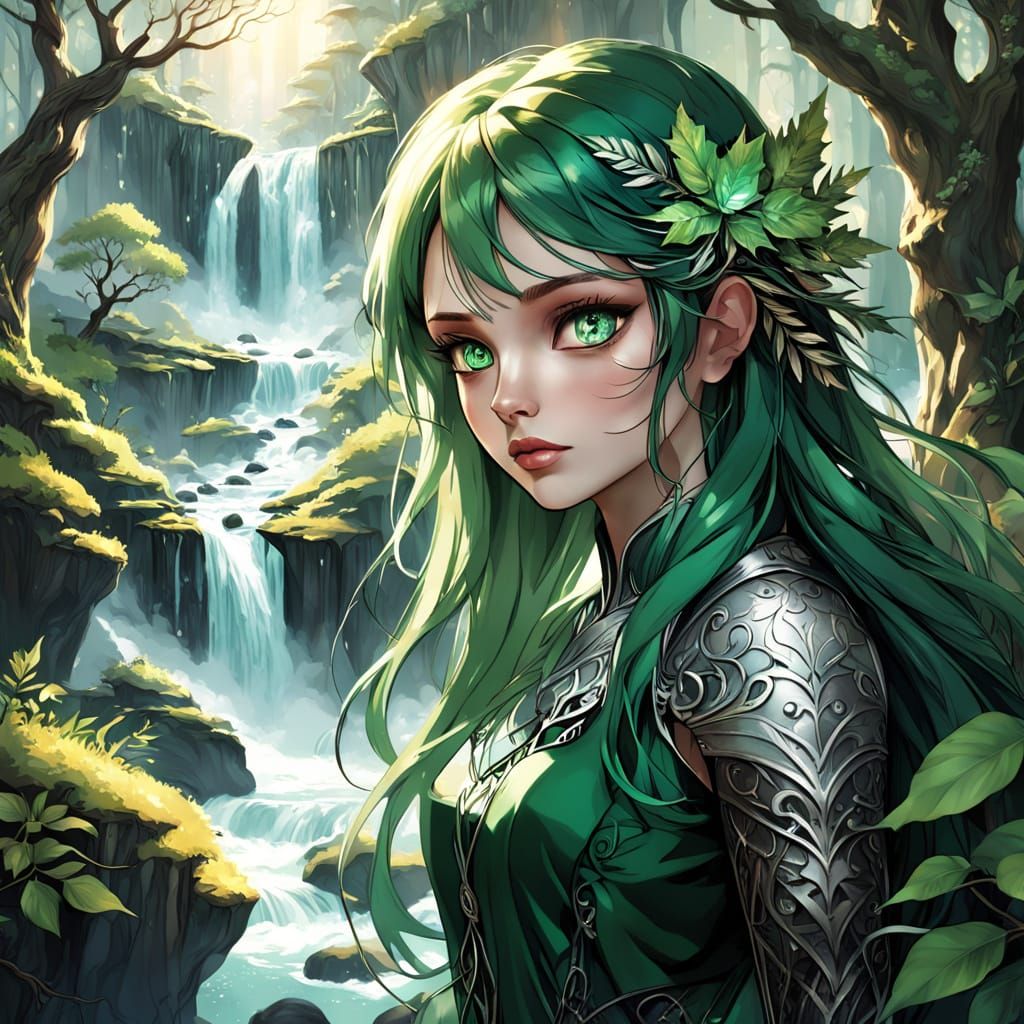 Surreal Woman's Face Merges with Nature Landscape