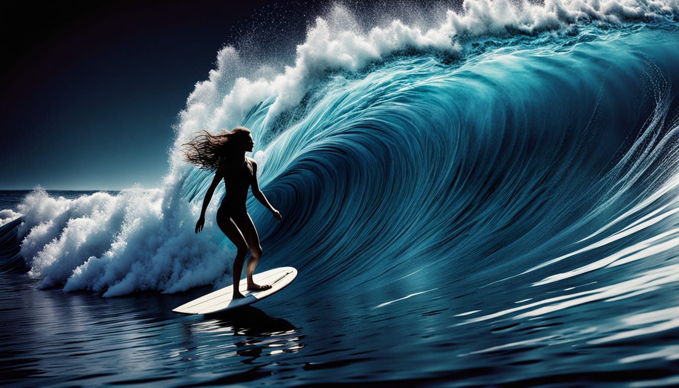 Ethereal Surrealist Bio Art Sculpture with Dreamlike Woman S...