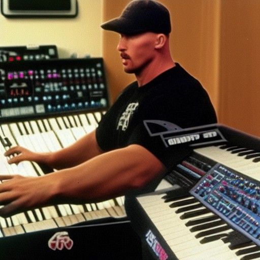 Stone Cold Steve Austin Plays Synth