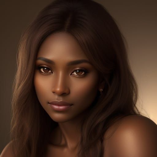 Ethereal Renaissance Portrait in Warm Earthy Tones