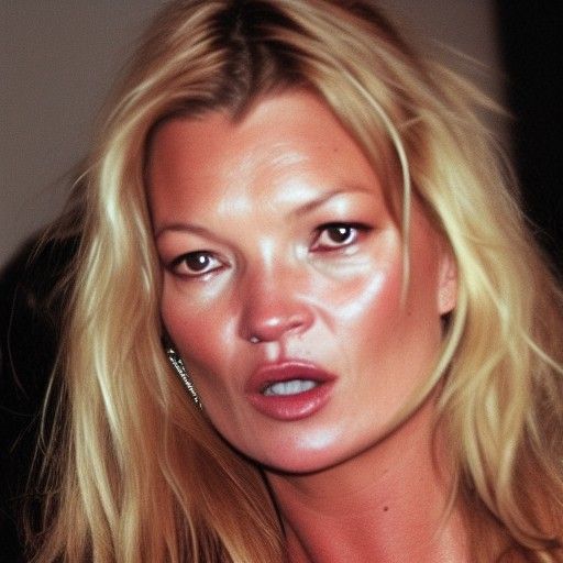 Stylized Portrait Inspired by Kate Moss