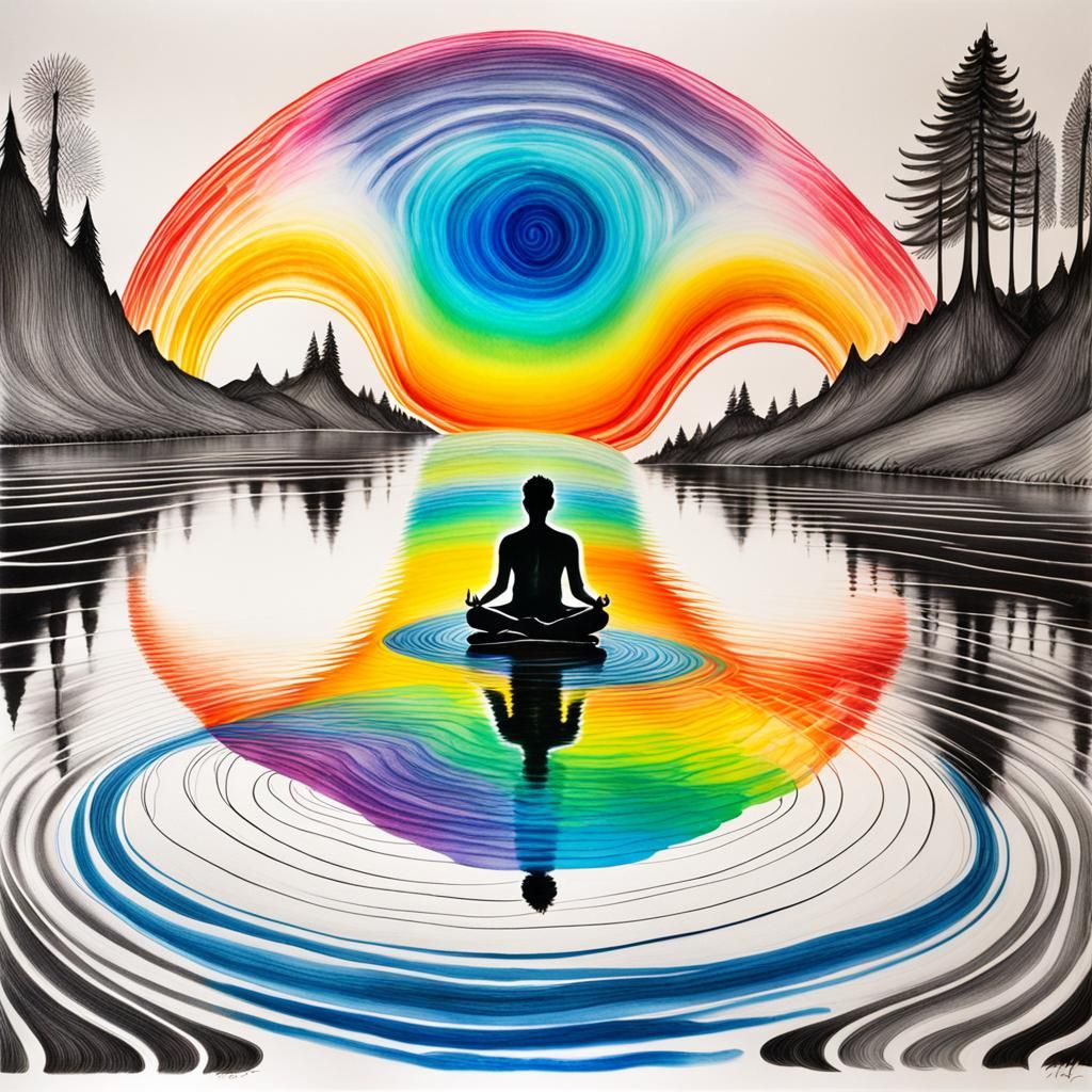 Dreamer Emerges from Colorful Non-Newtonian Lake