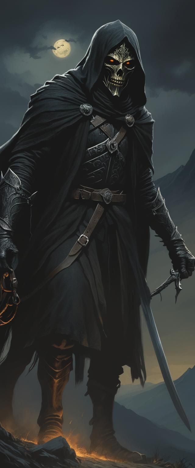 Sinister Dark Rider from Lord of the Rings