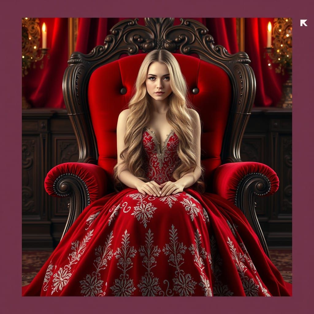 Wonderful Woman in Christmas Finery