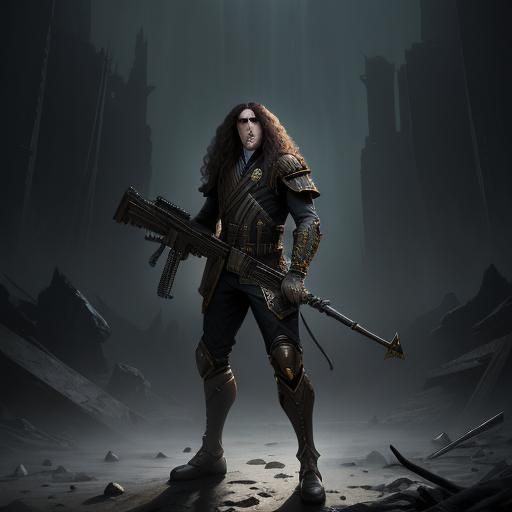 Weird Al Yankovic as Winter Soldier: Dark Fantasy Art