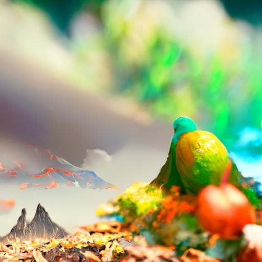 Fantastical Matte Painting in Deep Color, 8K