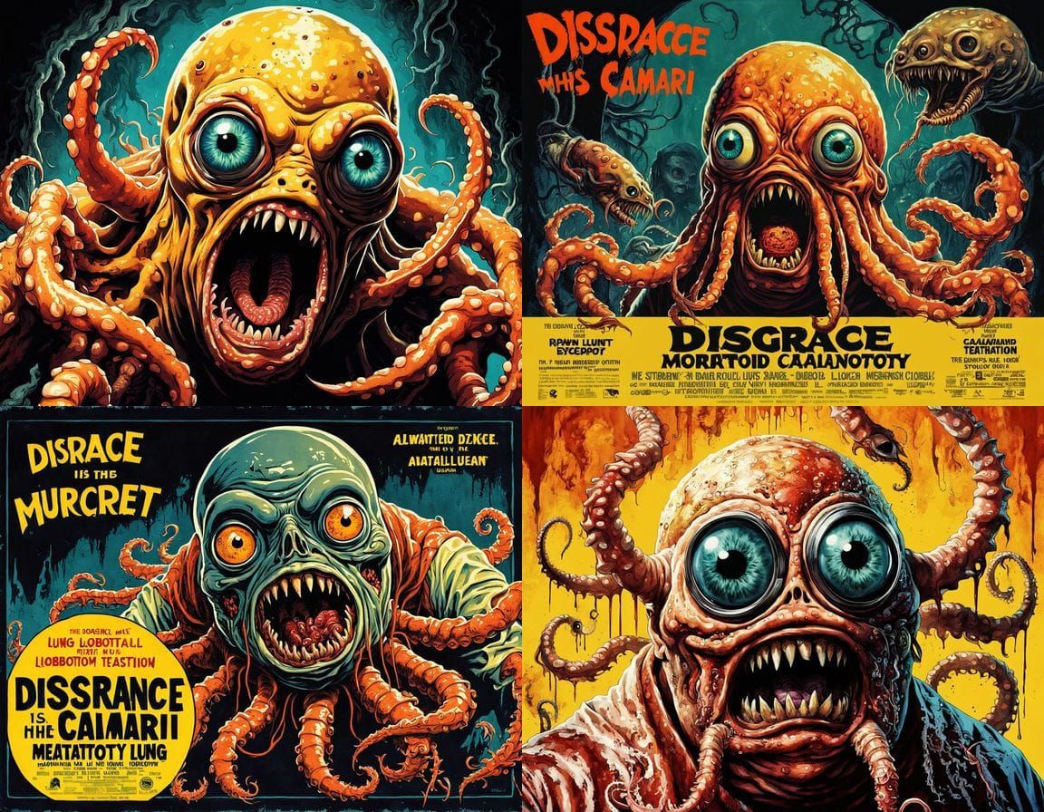 Retro Horror Poster: Disgraced Mutant Autopsy