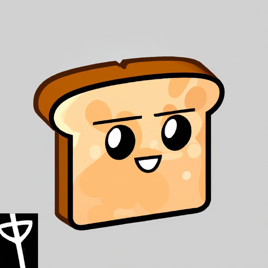 Toast Soldier Meme in Cartoony Style