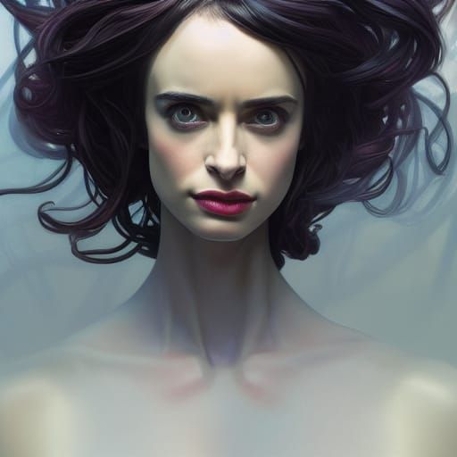 Medusa Portrait in Artstation Style
