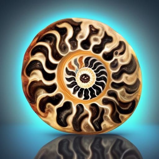 Fossil ammonite