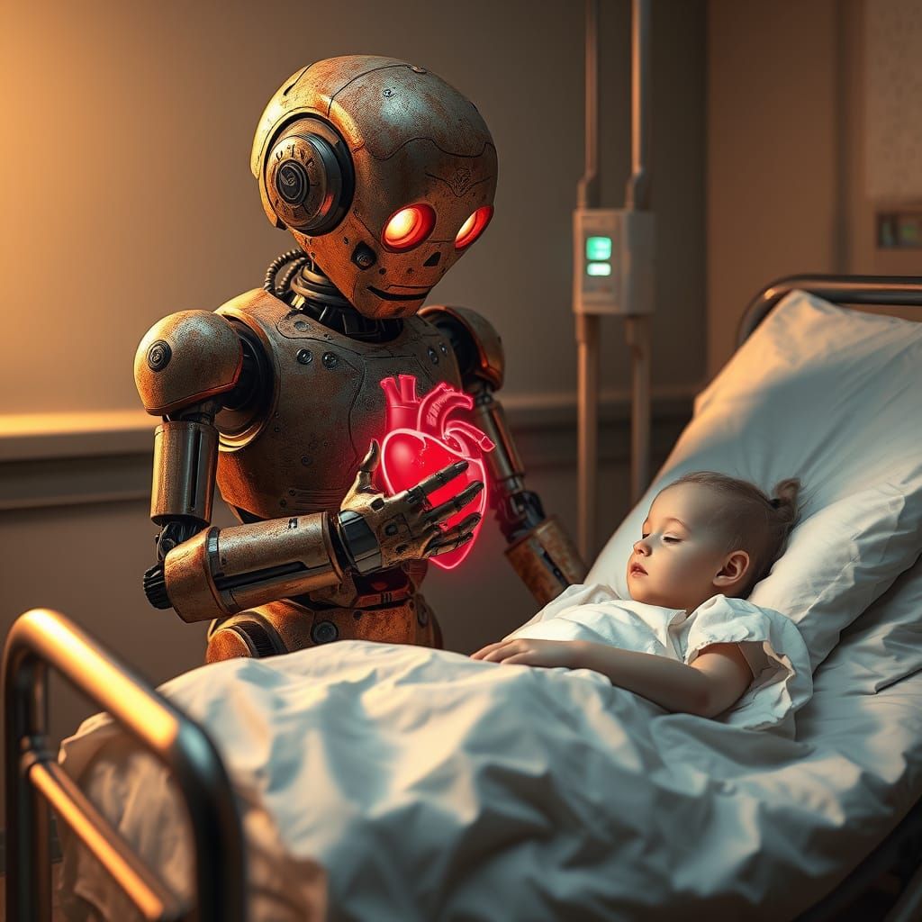 A Gently Mechanical Robot Removes Its Own Heart in a Hospita...
