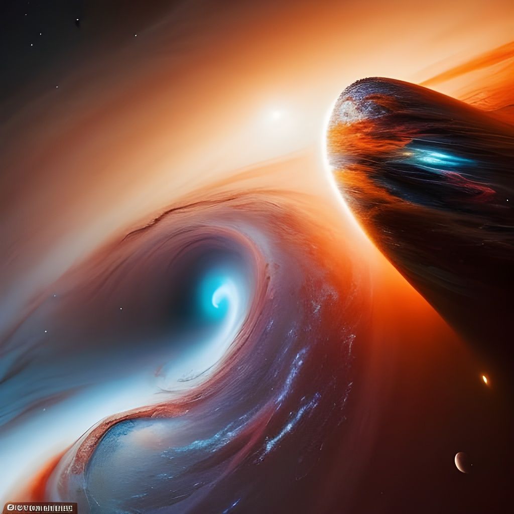 Galactic Black Hole: A Space Art Masterpiece