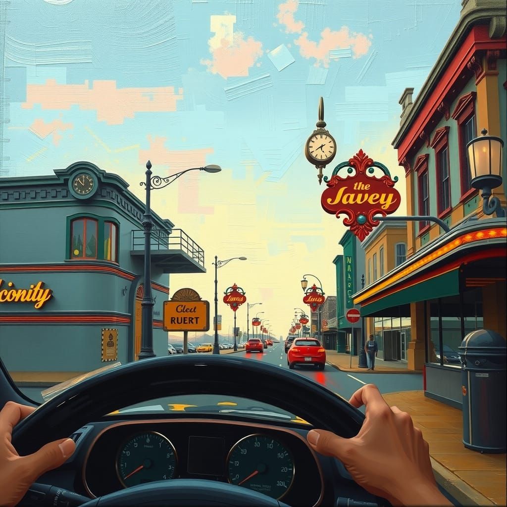 Dreamy Boulevard Drive in Vintage Style