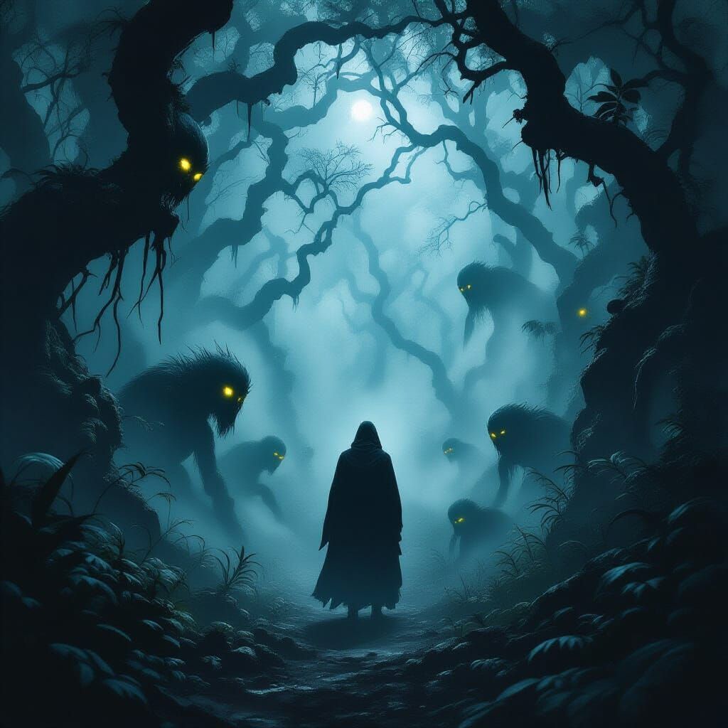 Terrifying Jungle Creatures Lurking in Misty Forest